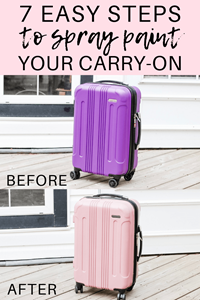 Tips On How To Inexpensively Decorate Your Carry-On | Rust-Oleum Canada Spray Painting Your Suitcase