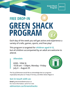 Green Shack is Go! July 4 to August 25, 2022