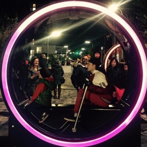 Hand powered #zoetrope and light show at Impulse +Loop in the...