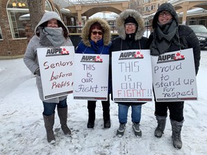 AUPE Healthcare Worker Rally (Dec. 13, 2019)