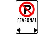 No Parking on Signed Routes as of 1am Thursday December 5, 2013