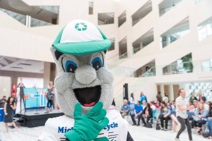 “This is Michael Recycle. He’s from the city to encourage...