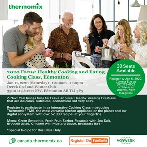 Thermomix Cooking Class In Edmonton January 11 2020