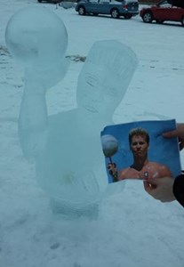 Ice On Whyte 2015 & The Top Gun Ice Statue!