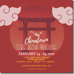 Chinatown Dining Week Returns January 14-24, 2021