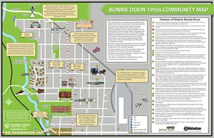 Map of 1950's Bonnie Doon