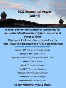Livestreamed Ecumenical Prayer for 2021