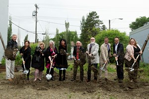 ‘From the ashes’: Local arts community breaks ground on new Roxy Theatre