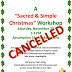 CANCELLED -- "A Sacred & Simple Christmas" Workshop