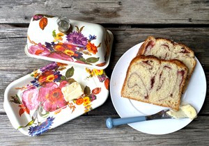 Rhubarb Brioche Bread with Ragan’s Strawberry Rhubarb Jam