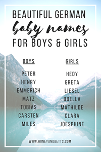 Unique German Baby Names For Boys & Girls