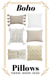 How To Decorate Like Anthropologie On A Budget | 6 Cream Boho Throw Pillows