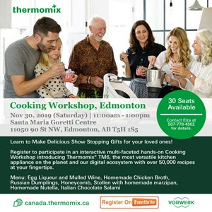 Free Edmonton Thermomix Cooking Workshop: Featuring the TM6!