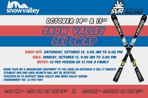 Ski Swap is Back October 14 & 15