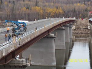 Watch for crews working on and around bridges