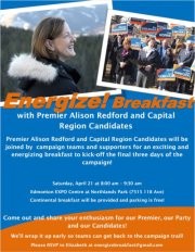 Energize! Breakfast with Premier Alison Redford