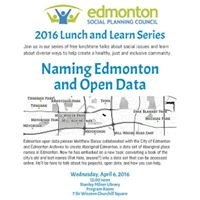 Lunch and Learn: Naming Edmonton and Open Data