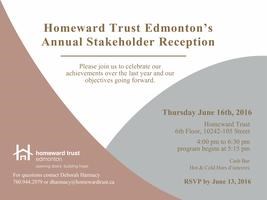 Homeward Trust Edmonton's Annual Stakeholder Reception