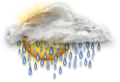 Saturday A mix of sun and cloud with 40 percent chance of showers. Windy. Low 10. High 19.